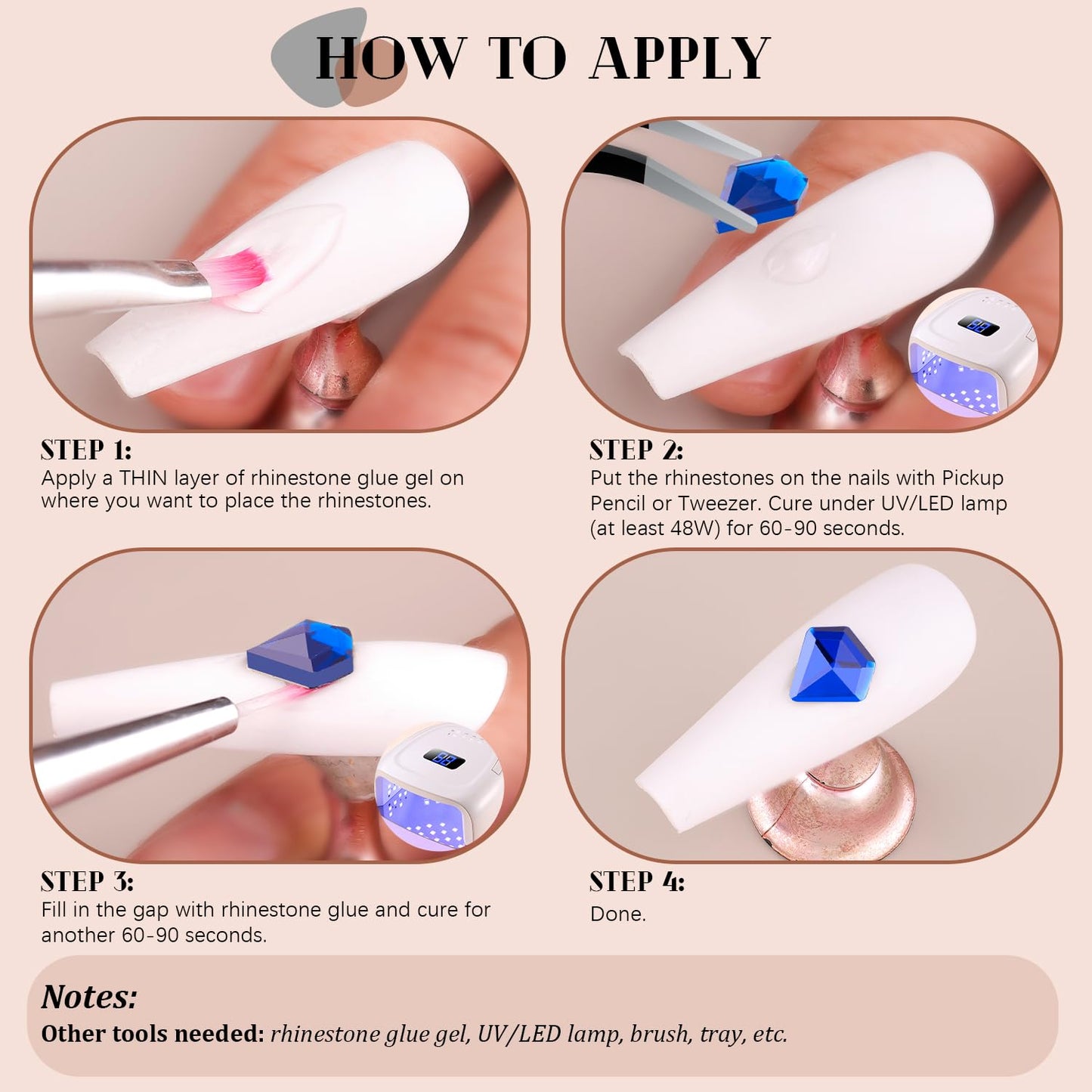 3220Pcs Royal Blue Glass Nail Rhinestones 120Pcs Multi Shapes Flatback Gems Crystal + 3100Pcs 1.5-4mm Round Beads, Manicure Diomand Jewelry Gemstones for Nail Design Makeup Acrylic Nails Decoration