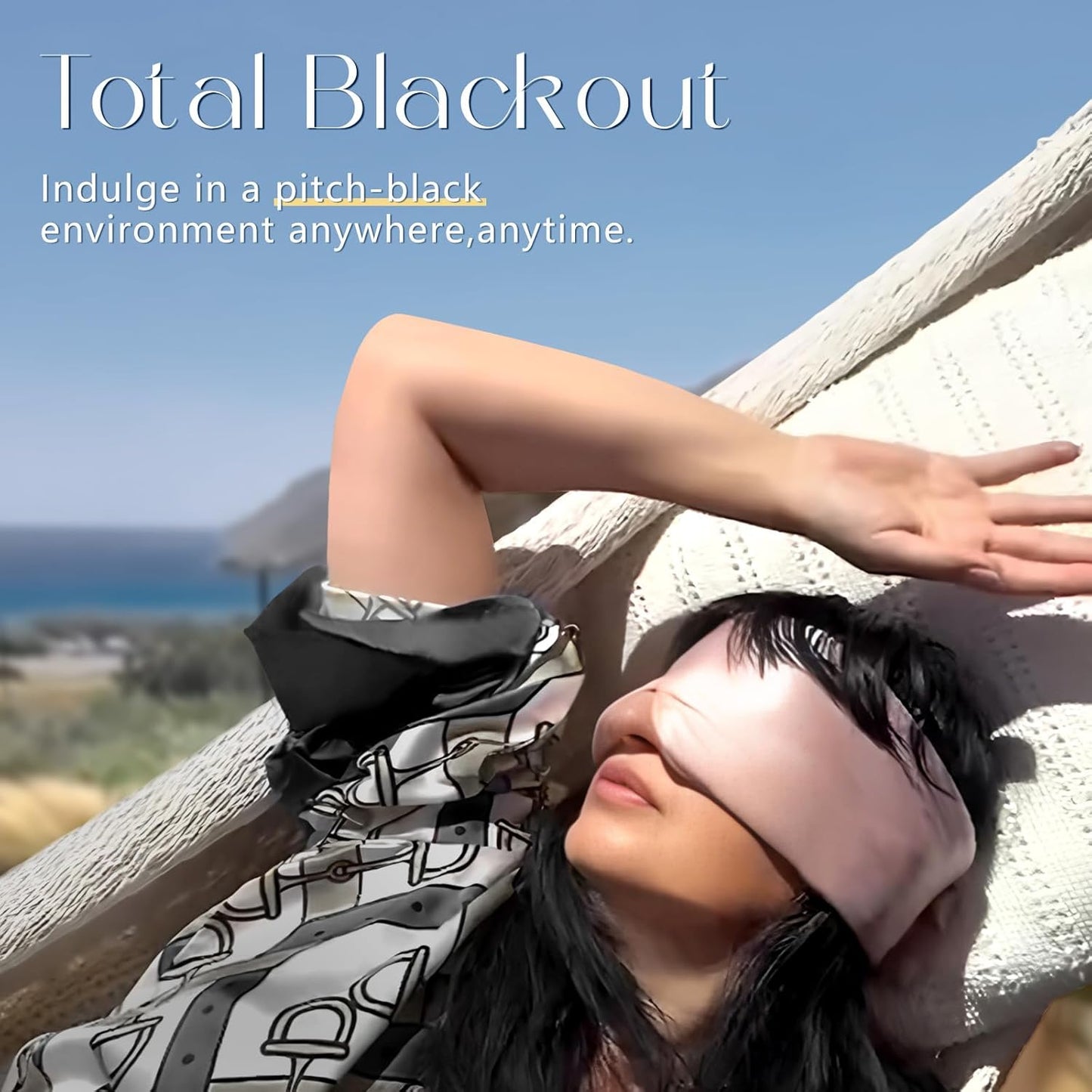 ZIMASILK 100% 22 Momme Mulberry Silk Sleep Mask - Full Silk Filled, Ultra-Soft & Breathable, Face-Hugging Blackout Eye Cover for Sleeping (Gray Purple)