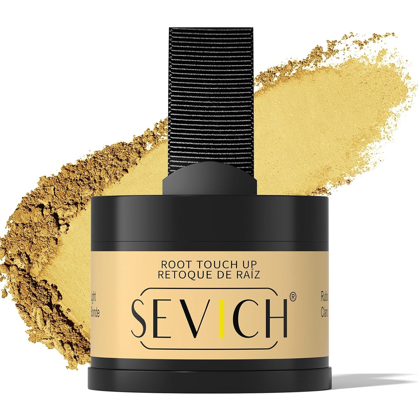 Sevich Hairline Powder, Instantly Conceals Hair Loss, Hair Shadow Toppers for Women & Men, Root Touch up for Thinning Gray Hair, Windproof & Sweatproof, Light Blonde