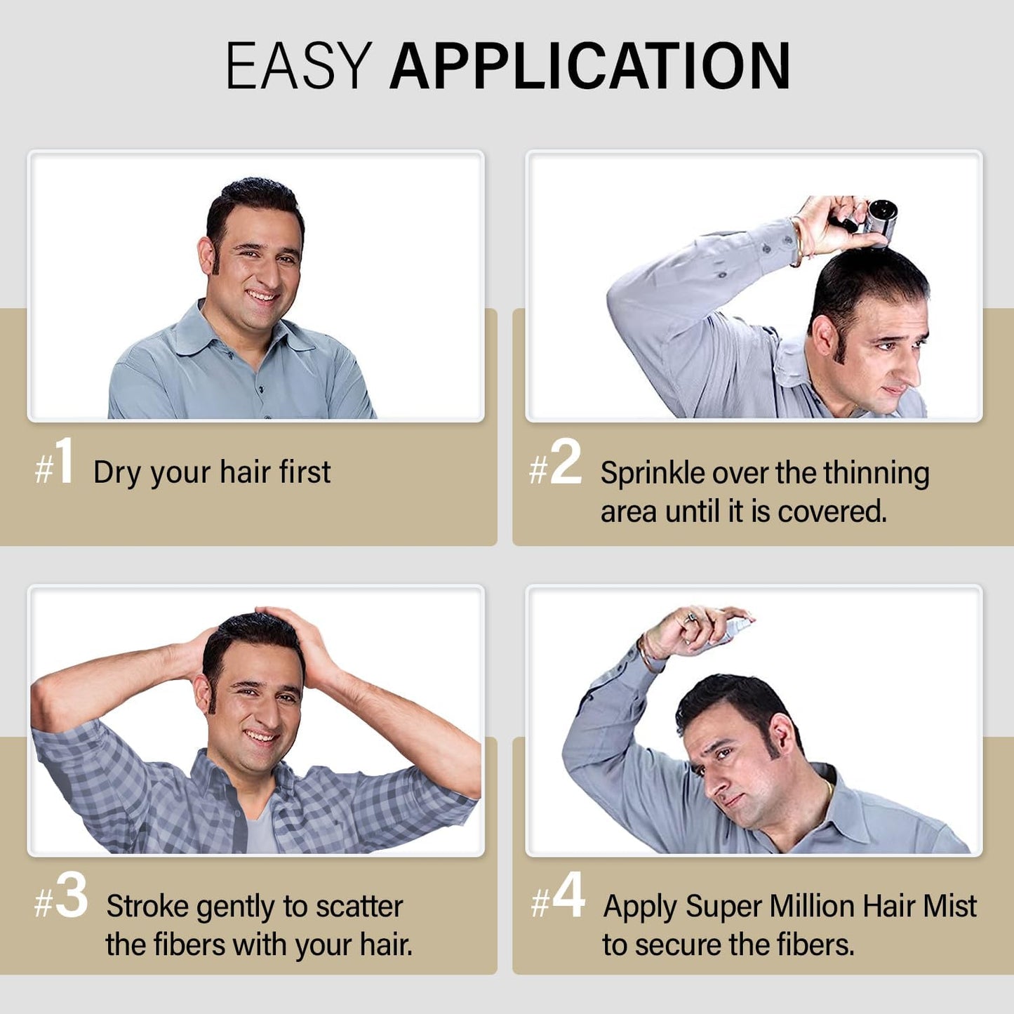 SMH Hair Fibers MADE IN JAPAN – Instantly Conceals Thinning Hair –Long-Lasting – Sweat, Water & Wind Resistant – Hair Loss Solutions For Men & Women (Light Brown, 15g)