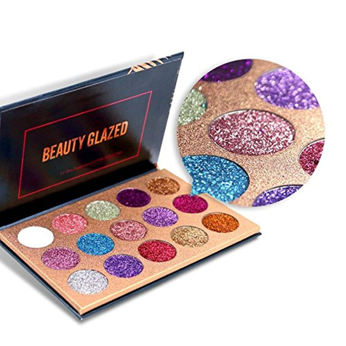 15 Colors Eyeshadow, Glitters Shimmer Pigment Pressed Makeup Palette Eyes Cosmetic