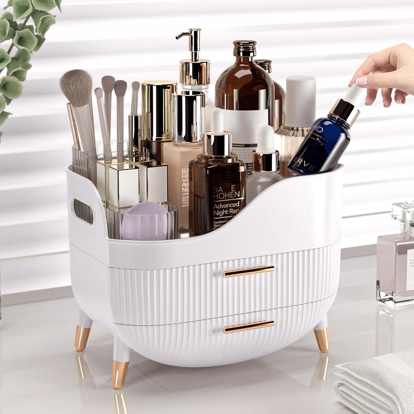 Makeup Organizer with Drawers for Vanity – Skincare & Daily Storage Box