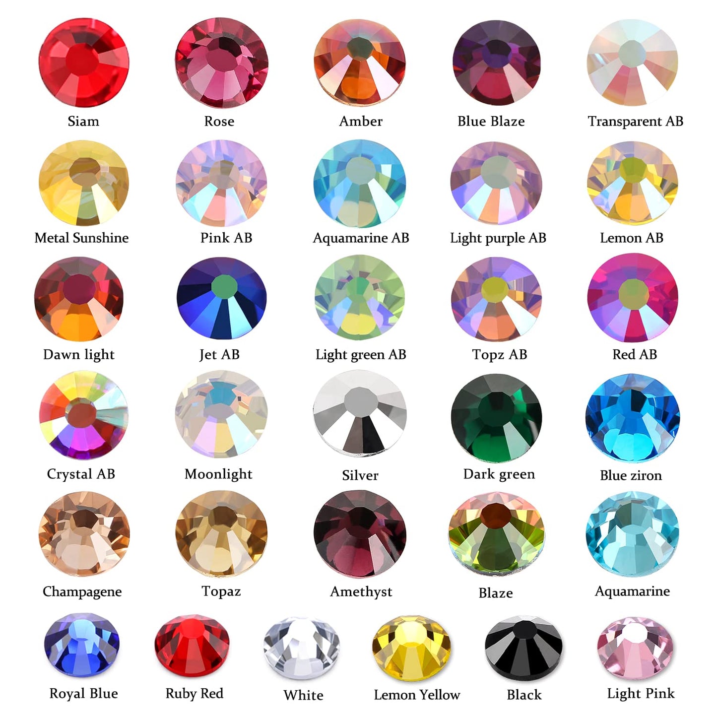 1440Pcs Dawn Light Crystal Rhinestones,Glass Flatback Rhinestones Mini Gemstones for Nail Face Makeup Art Crafts Clothes Decoration-(SS4,1.6mm,Dawn Light)