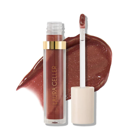 LAURA GELLER NEW YORK Italian Marble Glossy Lip Tint - Moisturizing Lip Gloss - Enriched with Shea, Mango and Cocoa Butters (04 Old Fashioned)