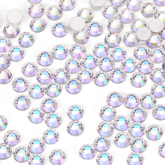 1440Pcs Moonlight Crystal Rhinestones,Glass Flatback Rhinestones Gemstones Small for Nail Face Makeup Art Crafts Clothes Decoration -(SS10,2.8mm,Moonlight)