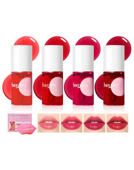 Lip Tint Stain Set, Lip Stain Long Lasting Lightweight Waterproof, Transfer-Proof, Non-sticky, Lip Makeup Matte Finish