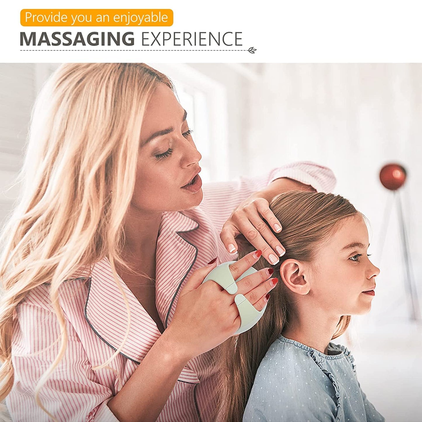 Sndyi 2 PCS Scalp Massager Shampoo Brush, Scalp Scrubber with Soft Silicone Bristles, Scalp Exfoliator for Dandruff Removal, Scalp Massager for Hair Growth, Wet Dry Hair Brush for Scalp Care