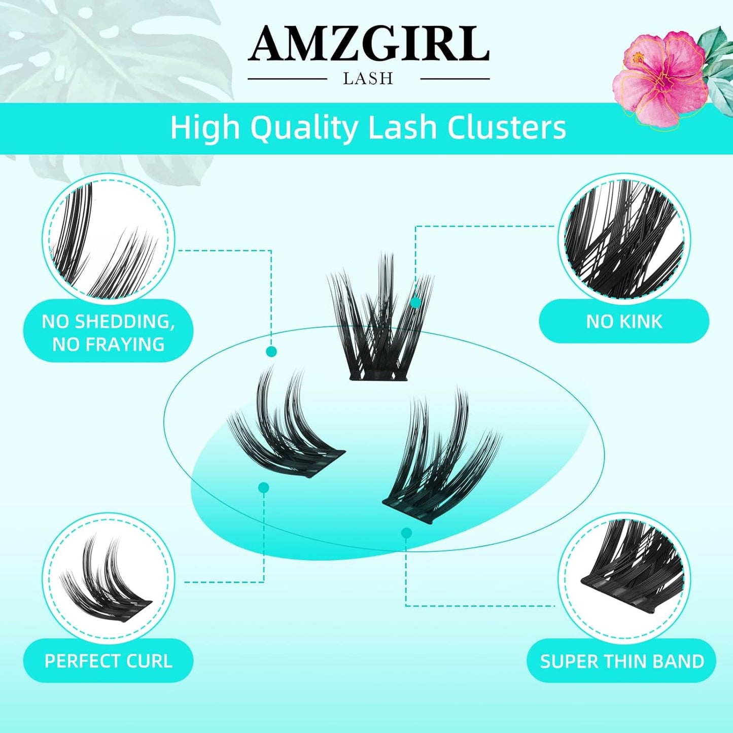 Lash Clusters Wet Look 168Pcs Eyelash Cluster Ultra-Thin Lash Band Eyelashes Extensions Spiky Anime Wide Span Lashes(Orchid,C-14mm)