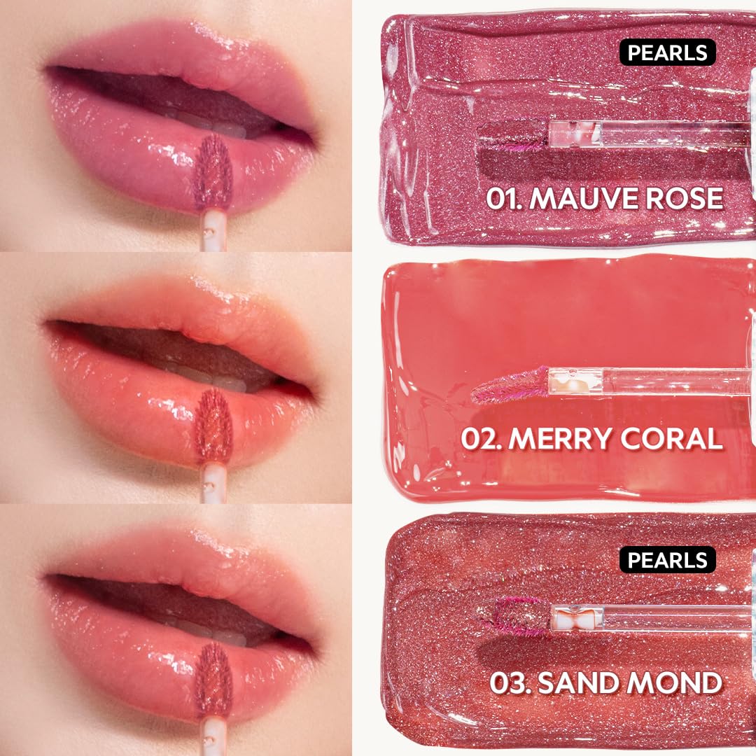 TIRTIR Waterism Tinted Lip Gloss #02 Merry Coral, 0.14 Fl Oz – Kiss Ready Lipgloss, 12H Long Lasting Non Sticky Natural Tinted Glow Korean Multiuse Cheek and Lip Tint for Women gift