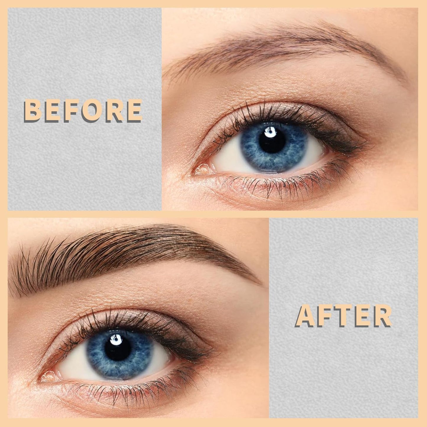 4-Fork Tip Microblading Eyebrow Pen - 2-in-1 Waterproof Eyebrow Pencil, Long-Lasting Natural Hair-Like Brows, Smudge-Proof & Easy to Use (With Tint 05#Black)