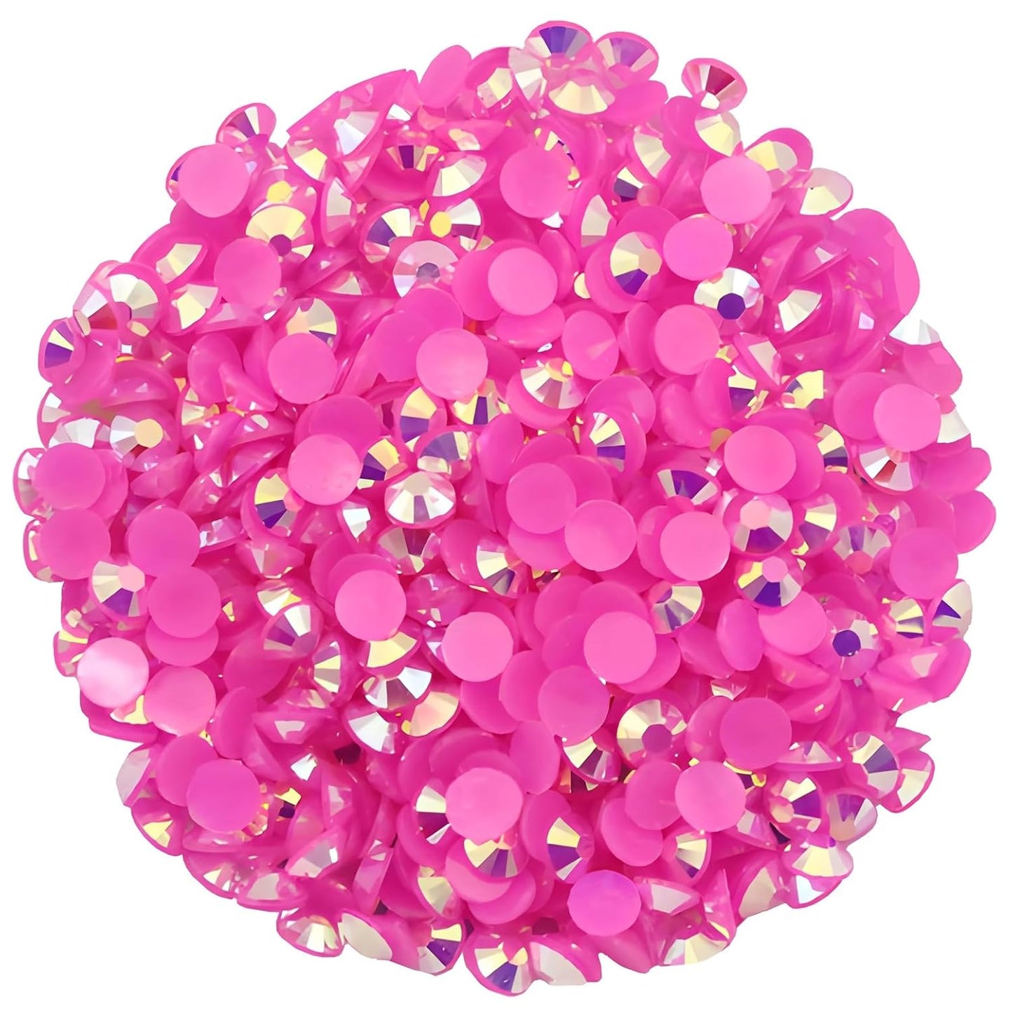 720 Pcs SS30 6mm Flatback Rhinestones for Nails Art Crafts Glitter Round Shine Gems AB Crystals DIY Clothes Shoes （Light RoseRed AB）