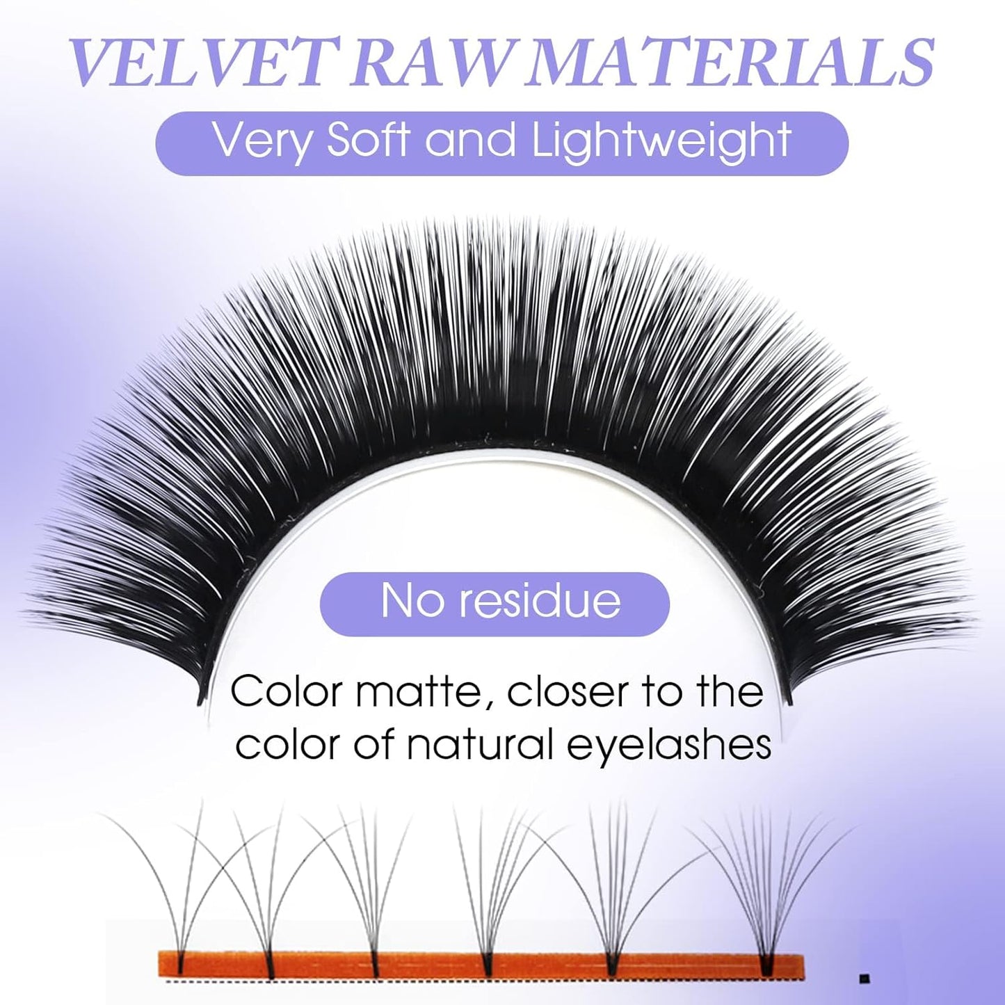 Easy Fan Volume for Lash Artists: Wendy, Handmade Fans for Eyelash Extensions, Self Fanning, Blooming, C-KH, Black, C-0.03-8-14