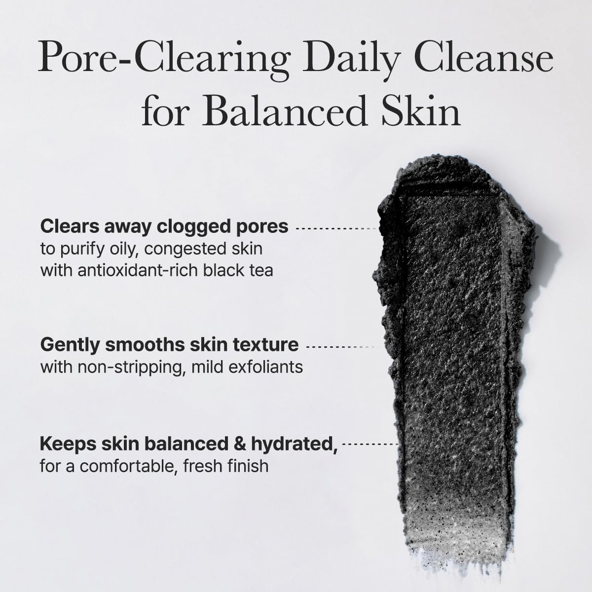 Black Tea Facial Cleanser, 120g – Pore Care & Sebum Control