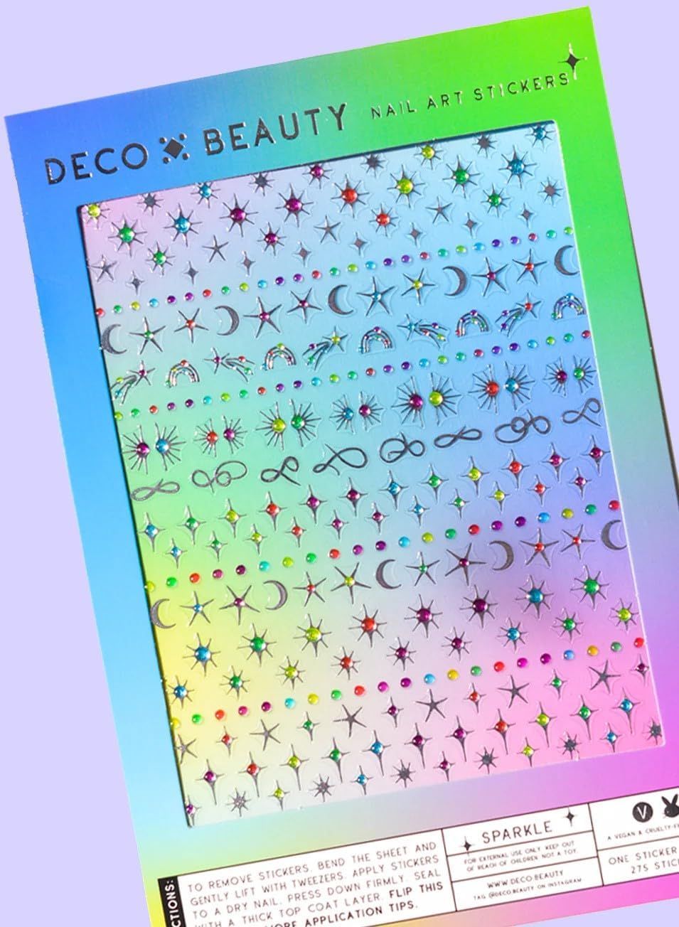 Sparkle Nail Stickers - Trendy, Long-Lasting Nail Art Decals – Easy DIY Application for Salon-Quality Manicures
