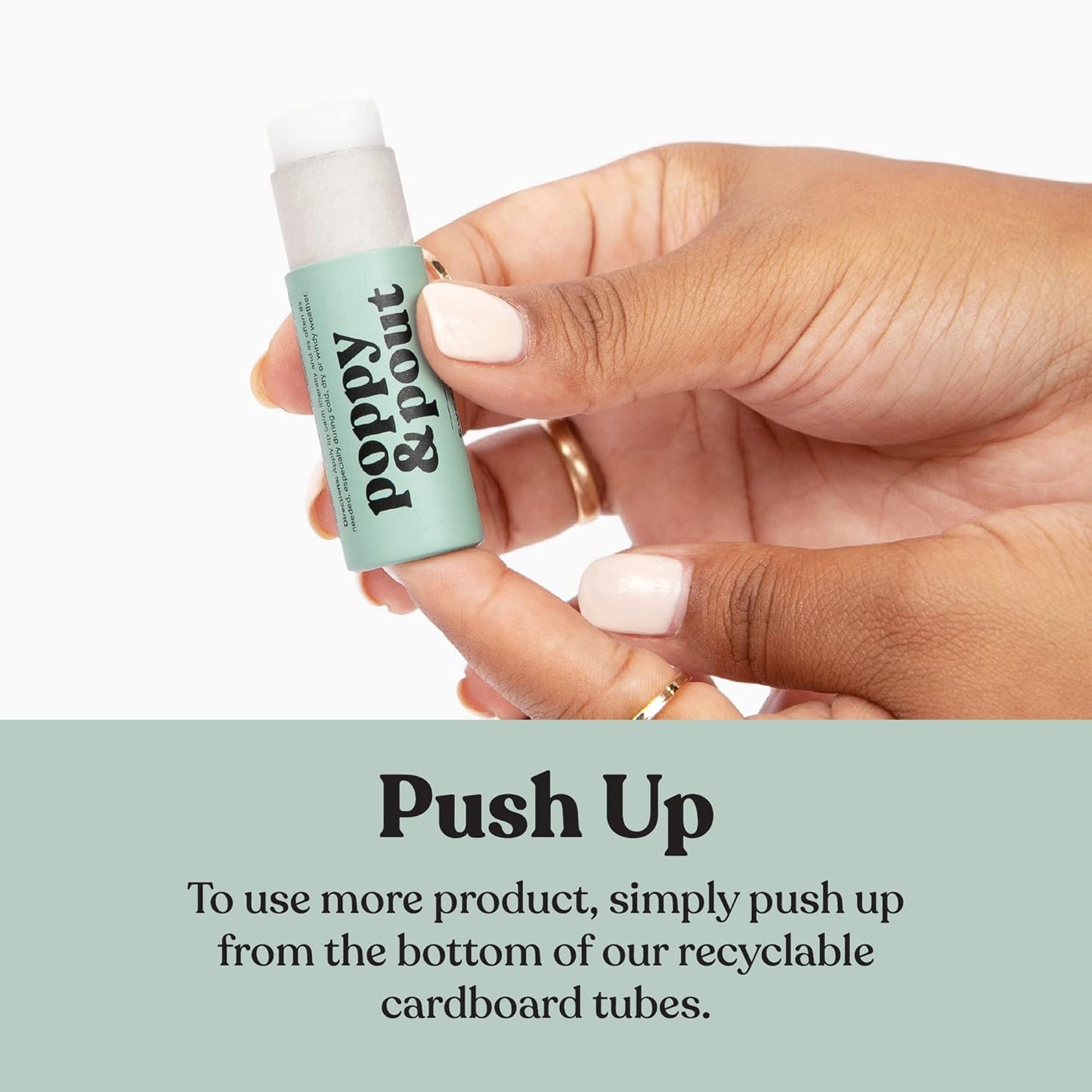 Jumbo Lip Balm Gift Set (3-Pack, Top Flavors) | Poppy & Pout All Natural Lip Balms & Moisturizers | Hydrates with Beeswax, Vitamin E, Organic Coconut Oil | Cruelty-Free | Recyclable Cardboard Tube