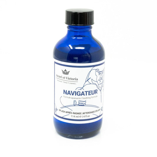 Aftershave Splash For Men l Navigateur Fragrance l Canadian Made by A Skilled Artisan l Moisturizes & Soothes the Skin | 114 ml (4 oz)