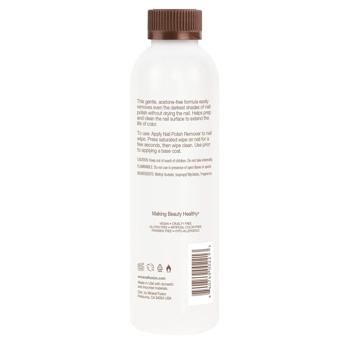 Mineral Fusion Nail Polish Remover, 6 Ounce