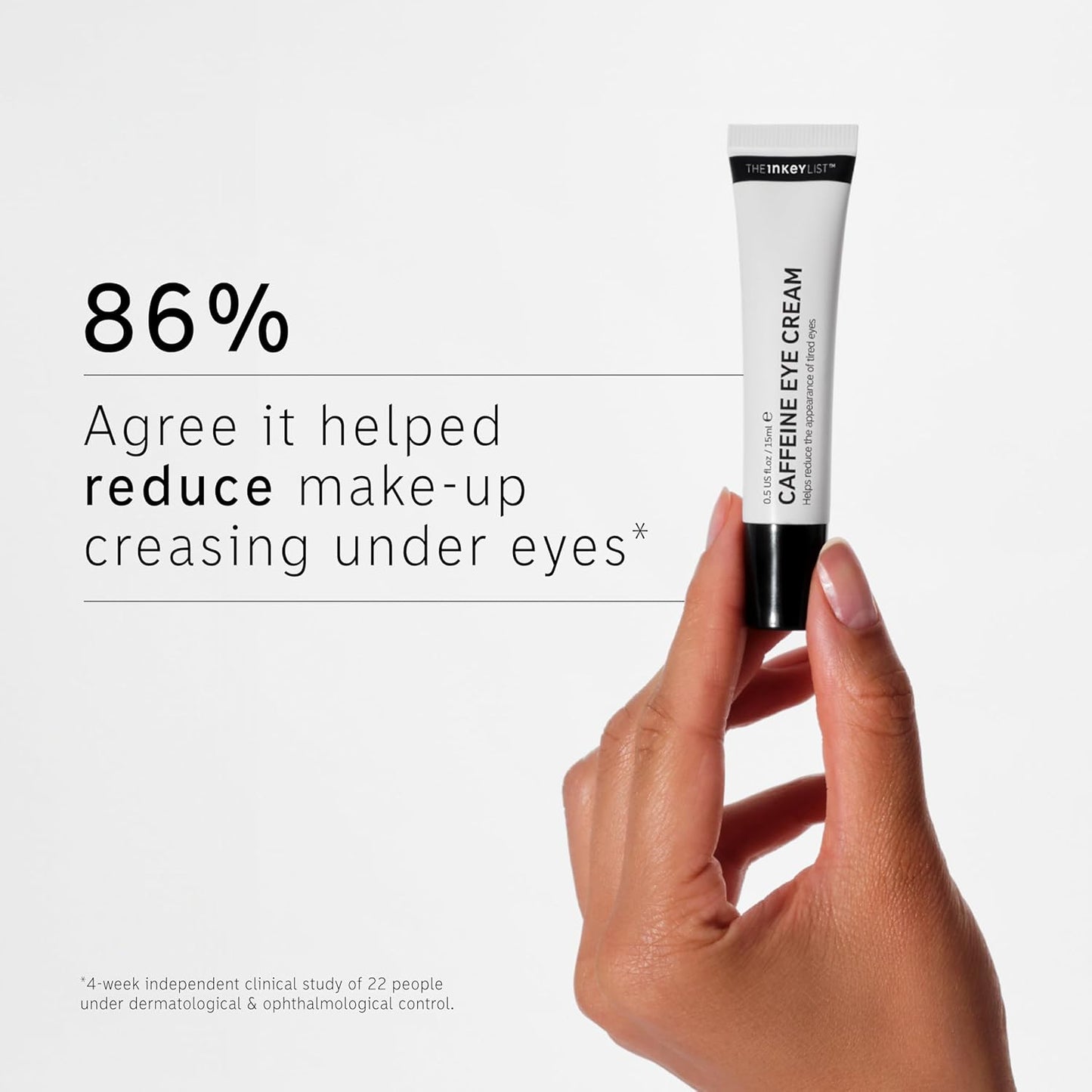 The INKEY List Caffeine Eye Cream Duo, Reduce Eye Puffiness and Dark Circle, Blur Fine Lines, 0.5 fl oz (2 Pack)