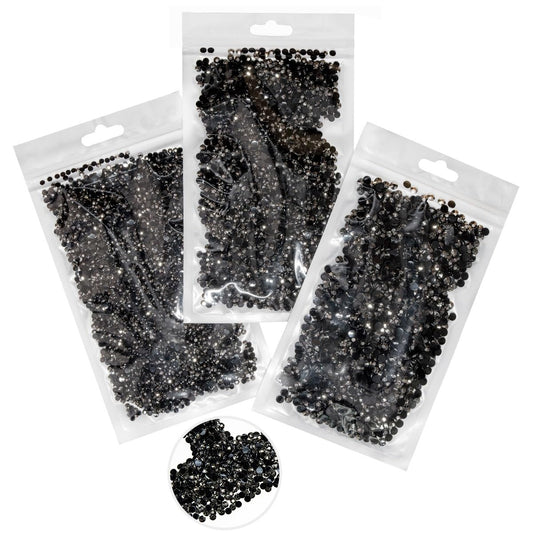 16000PCS Metallic Gray Resin Rhinestones for Crafting 3mm 4mm 5mm Metal Grey Flatback Stones Steel Gray Diamonds Crystals Gems Charms for Nails Face Eyes Makeup Tumblers Bottles Crafts Shoes