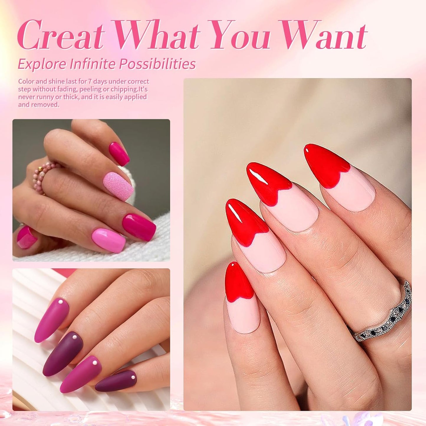 Born Pretty Fall Nail Polish Set, 15 Colors Quick Dry Nail Polish Kit Orange Yellow Brown Red Pink Silver Gold Glitter Color Changing Orange Nail Lacquer Glossy Fingernail Polish Manicure Set