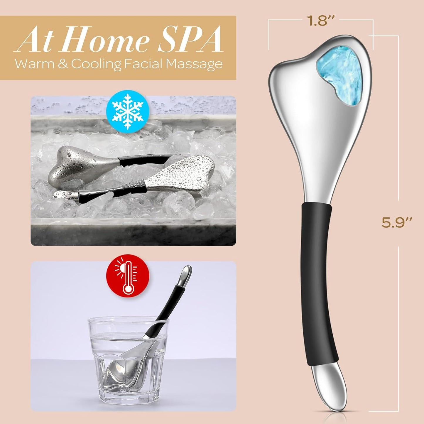 3-in-1 Cryo Facial Tool – Cooling Gua Sha & Ice Roller