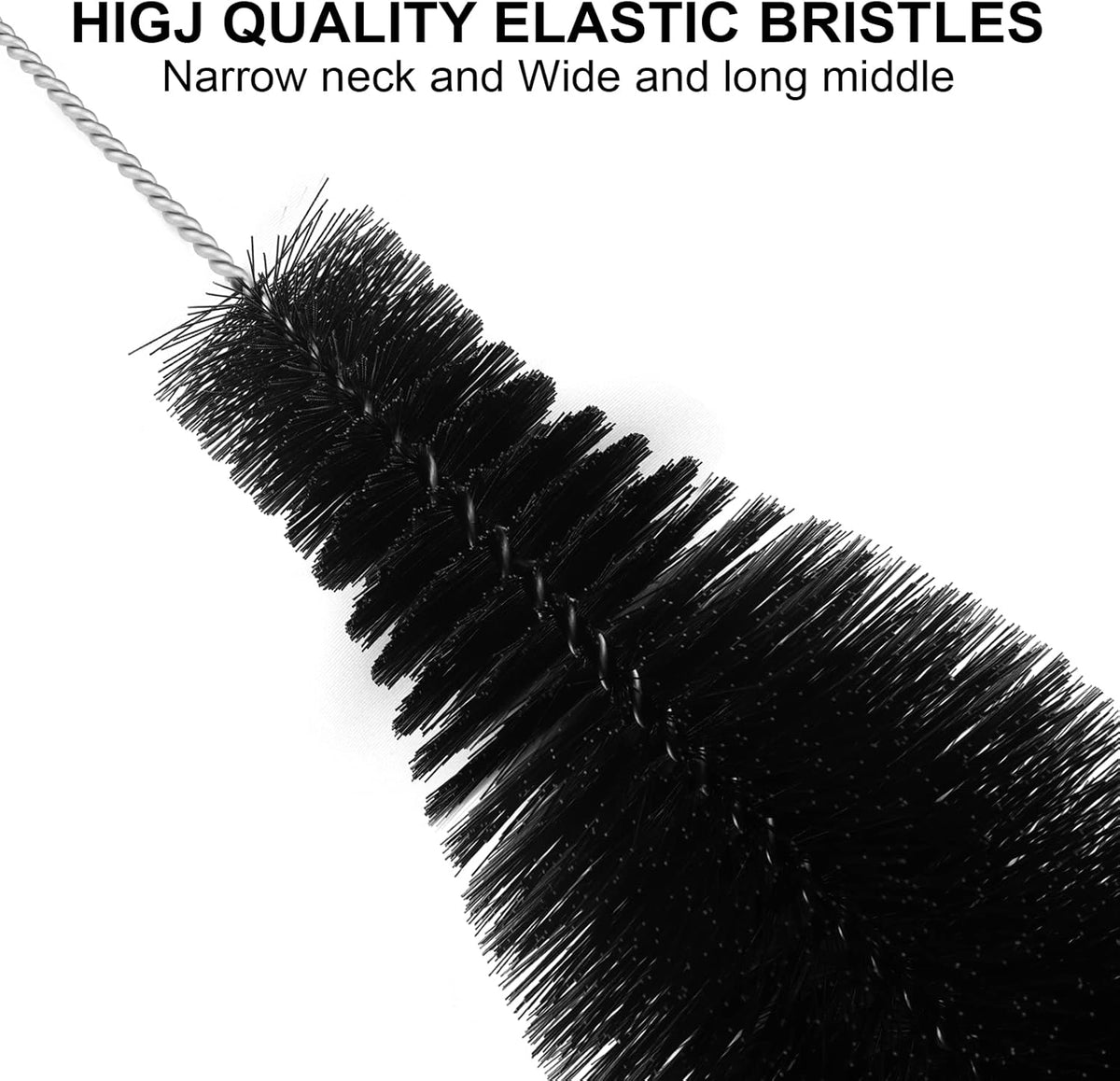 Bottle Brush, Bendable Long Handle Cleaner Brushes for Cleaning Neck Bottles, Baby Bottles, Water Bottles, Tumblers, Flask, Bird Feeder, Vase and Home Kitchen Sink Cleaning Brush