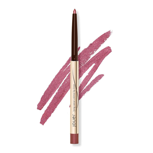 Jouer Long Wear Lip Liner - Metallic & Matte Lip Pencil - Water Resistant - Fast-Drying Formula - Hydrating Formula made with Vitamin E, Rose Shimmer