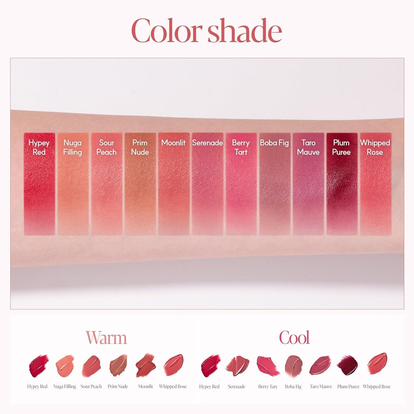 Espoir Couture Lip Tint Fitting Blur #13 Rose Crema 0.14oz | Soft and Creamy Color for Blurry Lip Look | Smudge-Proof Fixing Lip Stain | Lightweight and Comfortable Matte Finish