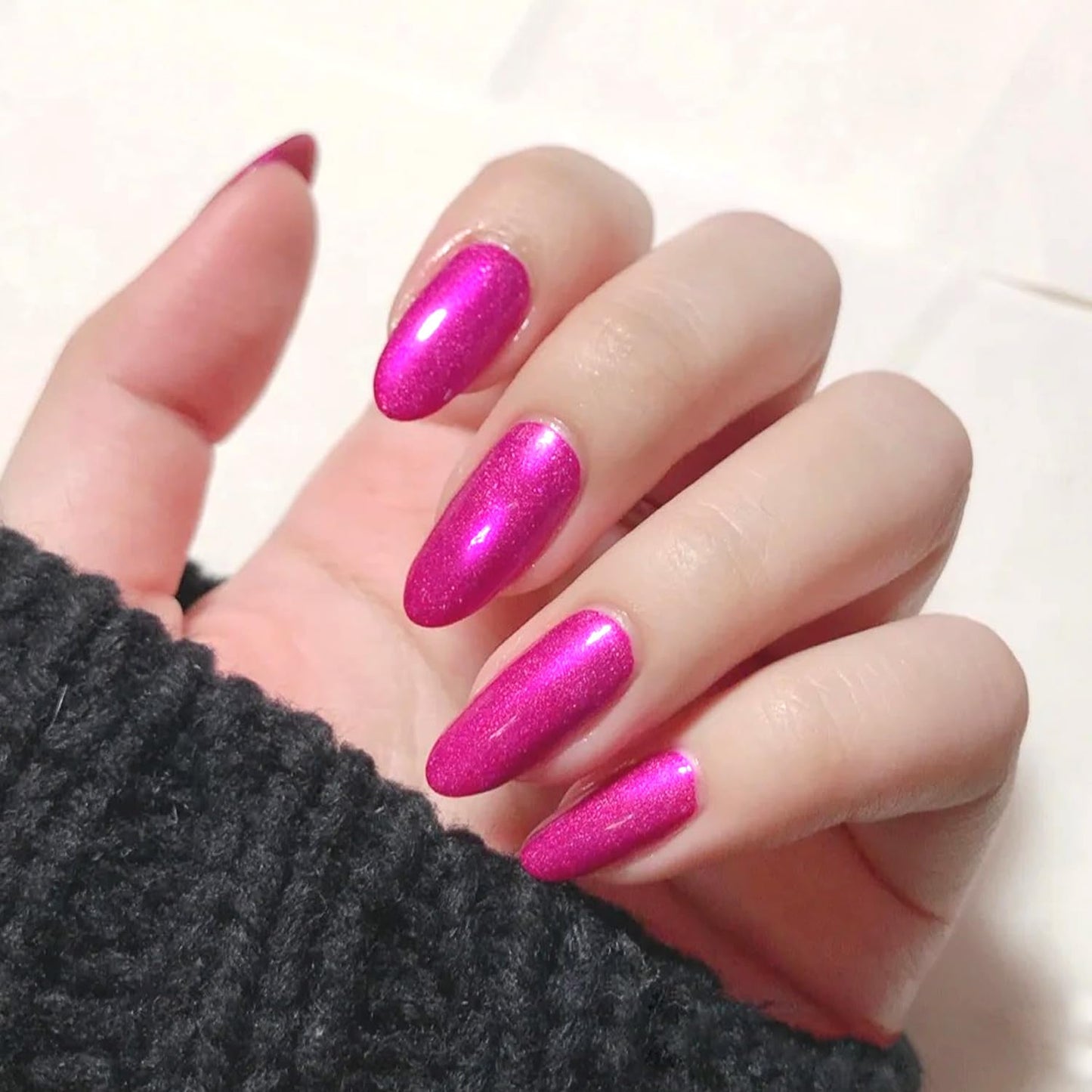 Major Dijit Quick Dry Nail Polish 12ml/0.41fl oz Vibrant Magenta Regular Lacquer Fast Drying & Long Lasting Art Effect for Salon