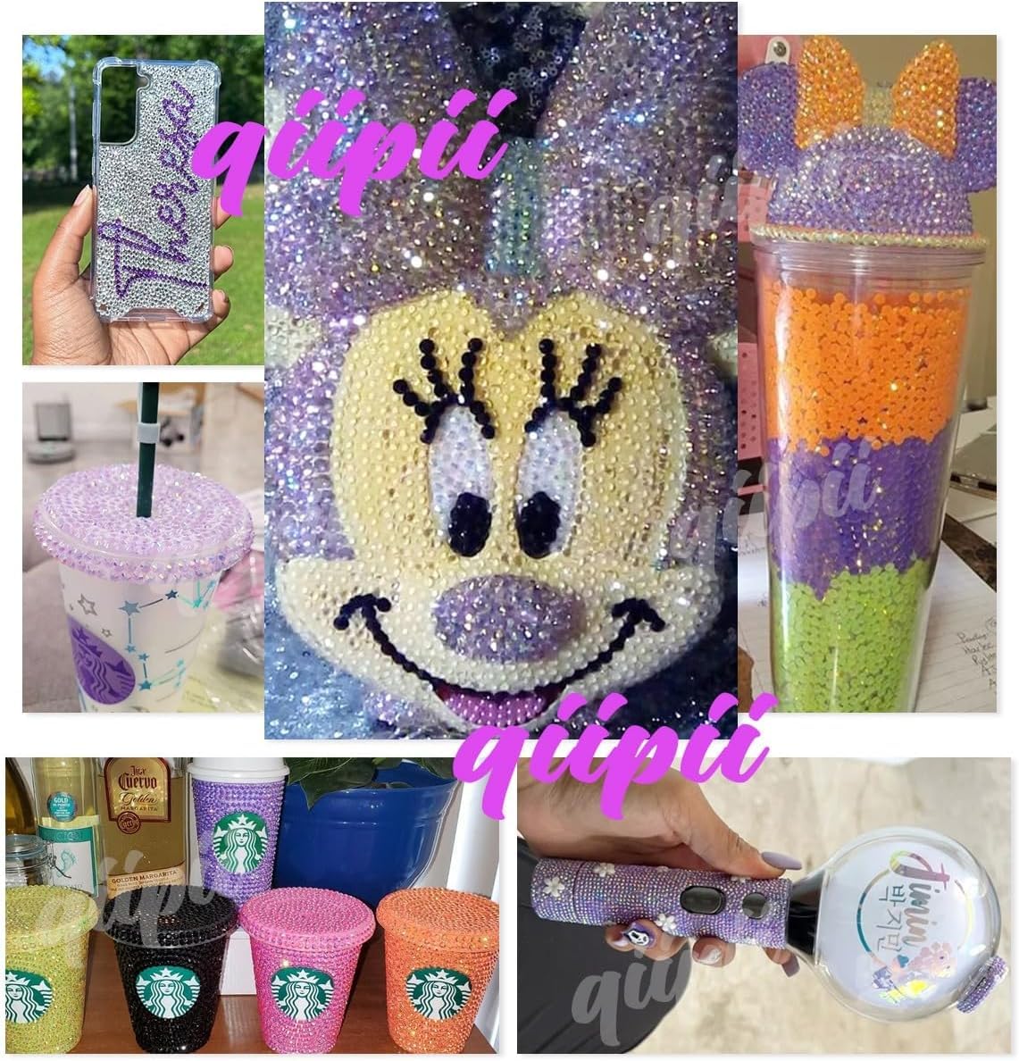 16000PCS Amethyst Purple Crystal Resin Rhinestones for Crafting Flatback Stones 3mm 4mm 5mm No-Hotfix Light Purple Diamonds Crystals Gems for Nails Face Eyes Makeup Tumblers Bottles DIY Crafts