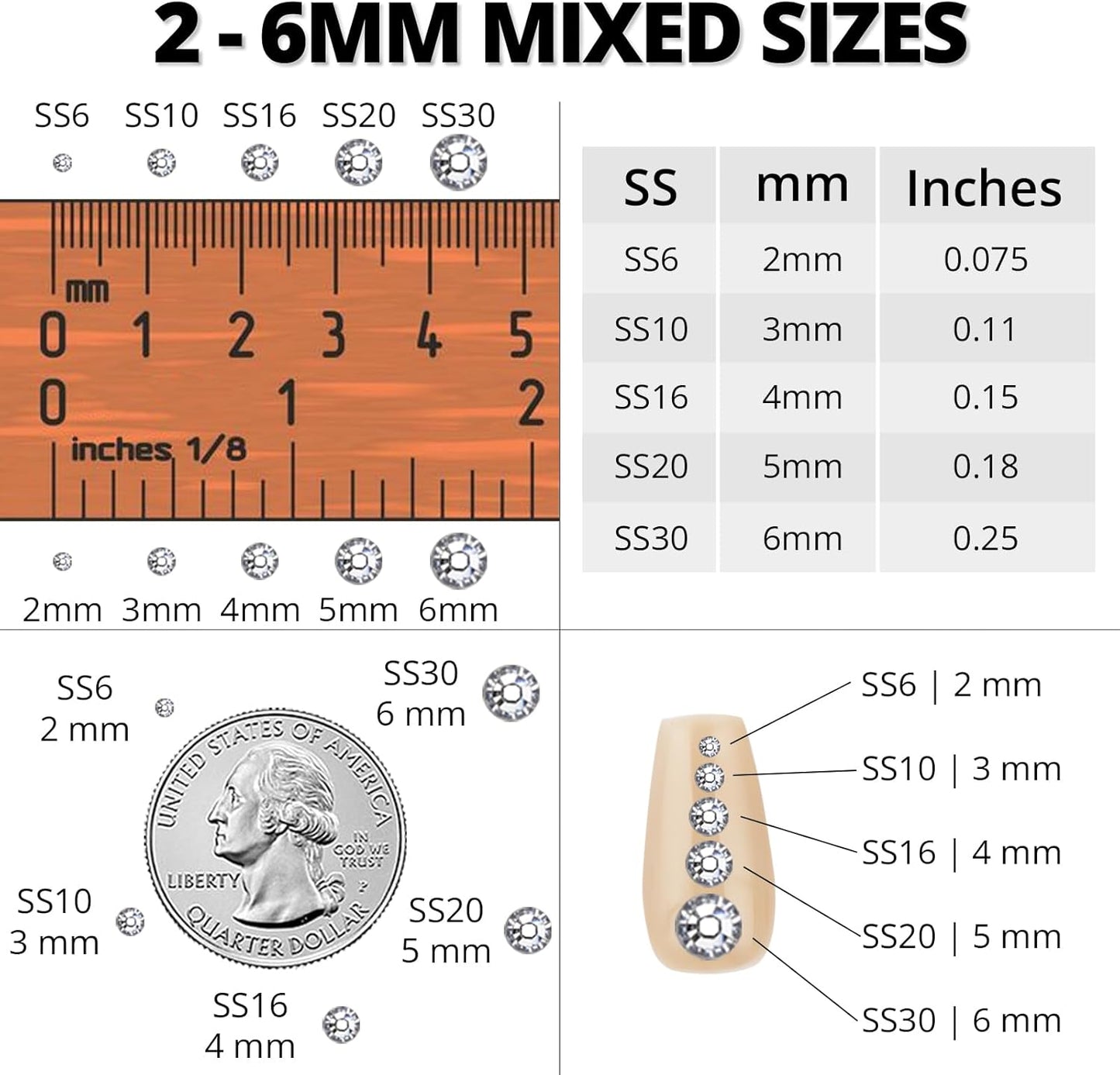 30000Pcs Resin Rhinestones Kit for Crafting Bedazzling, Solid White Flatback Gems Diamonds for Crafts Clothes Shoes Fabric Tumbler Jersey, Flat Back Jewels Bulk Assortment with b7000 Glue