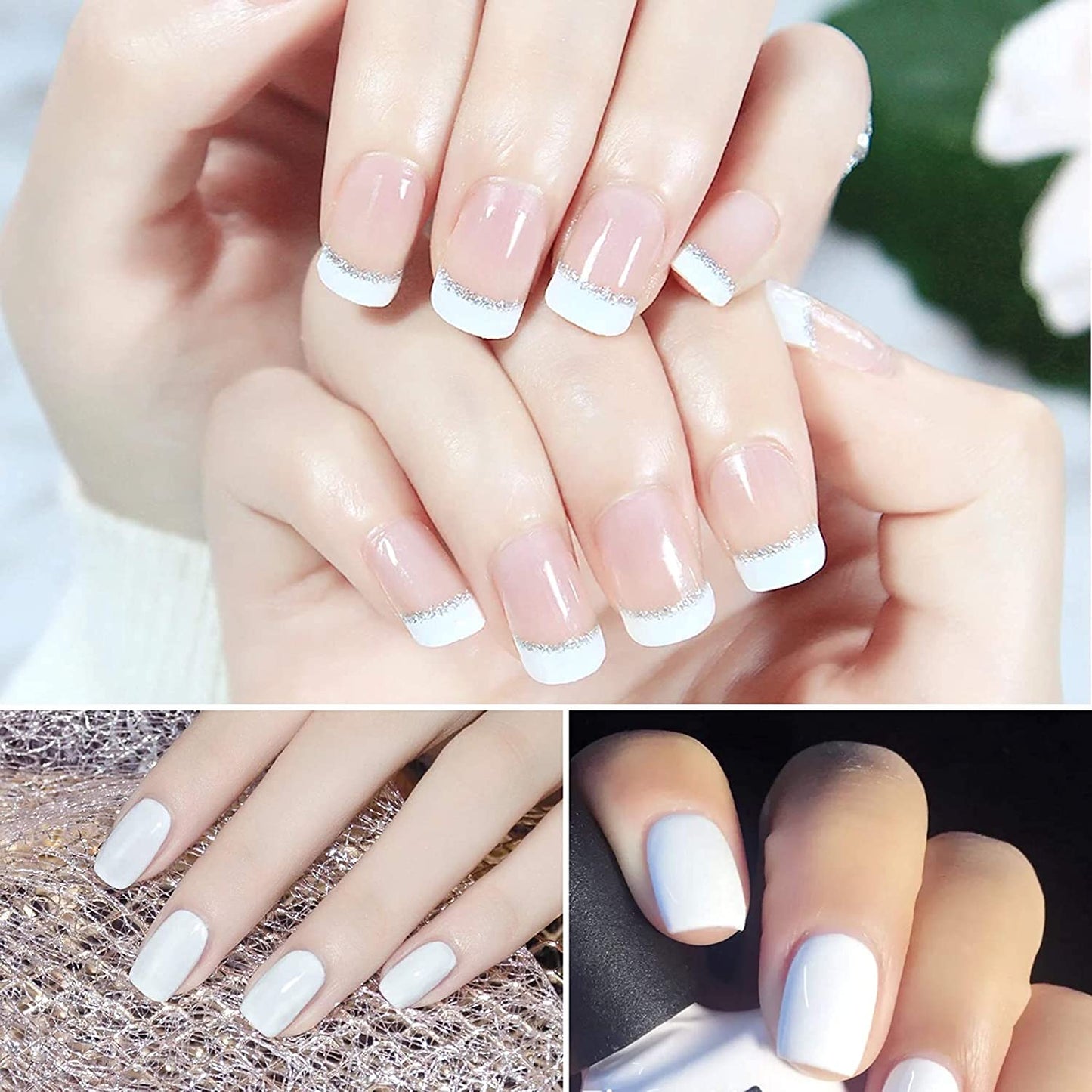 Gel Nail Polish Starter Kit - 6 Colors Gel Polish Set Base Top Coat, 36W LED Nail Dryer Lamp with Full DIY Gel Manicure Nail Tools by Vishine 8ml #C003
