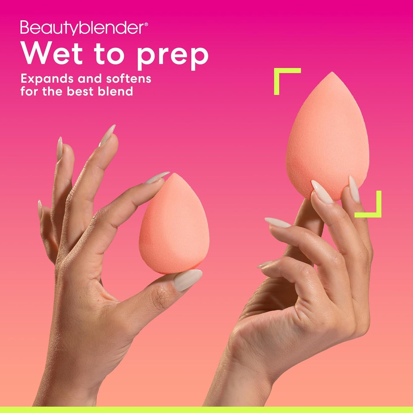 Beautyblender® | Papaya Beauty Blender Makeup Sponge, Super-Soft Foam Easily Blends Foundations, Powders & Creams, Made in USA, Reusable, Washable, Streak Free Application, Vegan, Cruelty Free