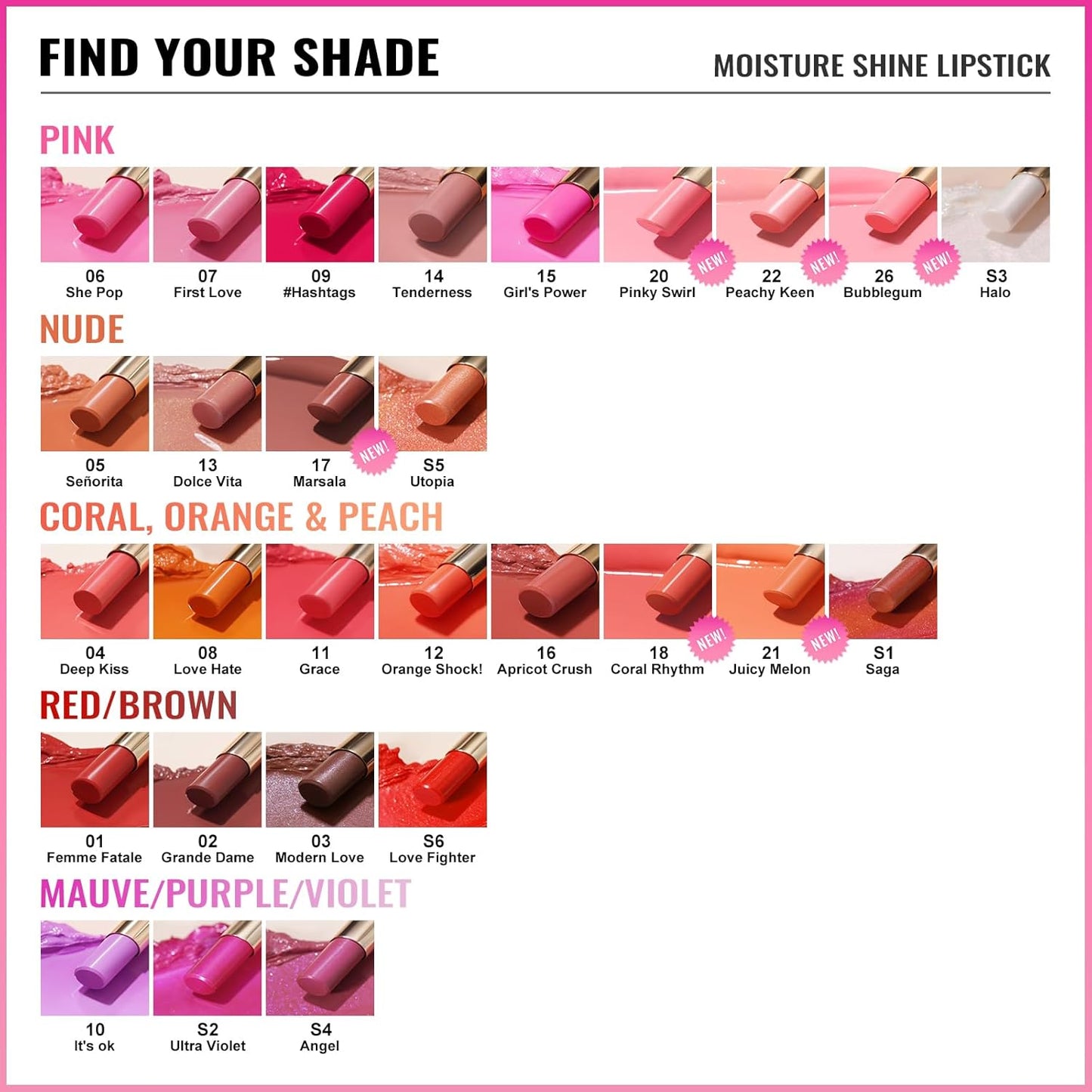 Oulac Moisturizing Shine Lipstick Red for Women - 2 in 1 Glossy Red Tinted Lip Balm, Hydrating Summer Lipstick for Dry Lips,Shine Juicy Finish Vegan 2.2g/0.07oz (16)