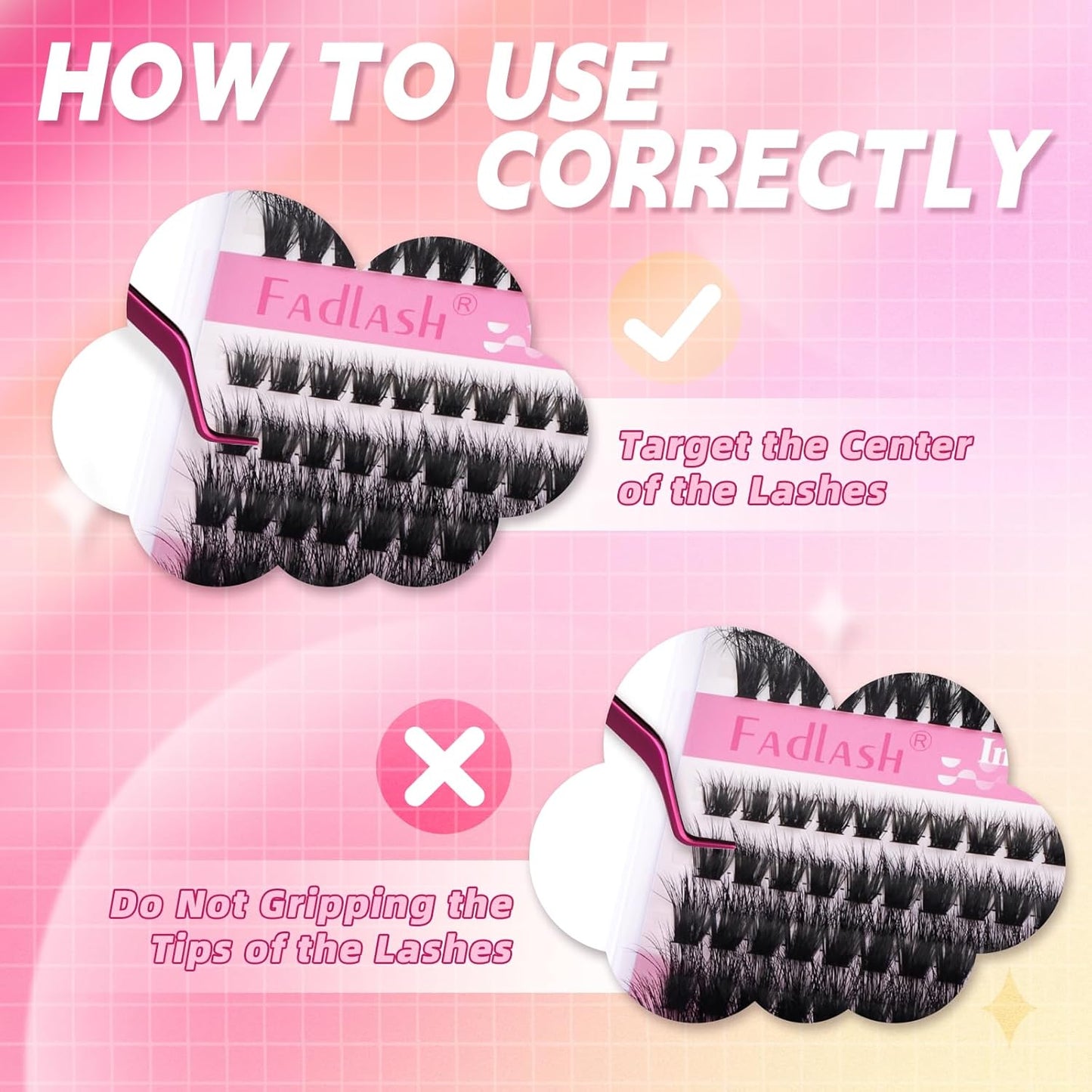 Lash Clusters 280pcs 60D+80D 8-20mm Cluster Lashes Mixed Tray 3D Effect Volume Individual Lashes Cluster Eyelash Extensions Fluffy Soft D Curl DIY Lash Extension Kit at Home (60D+80D-0.07-D,8-20mm)