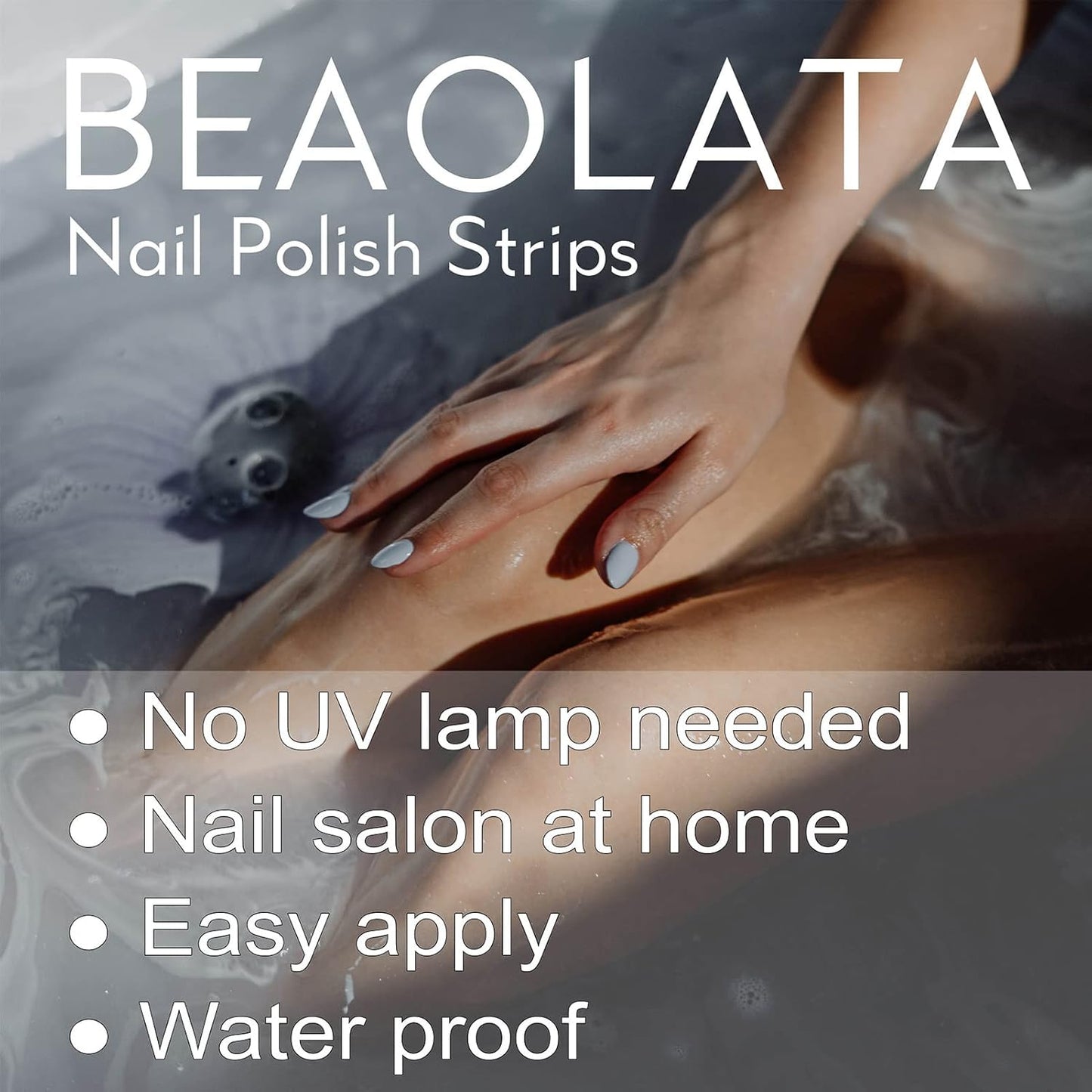 Nail Polish Strips, 32PCS Salon Quality Wraps, Long Lasting Gel Nail Stickers for Women Easy Apply& Remove (Bubble Gum Dark Pink)