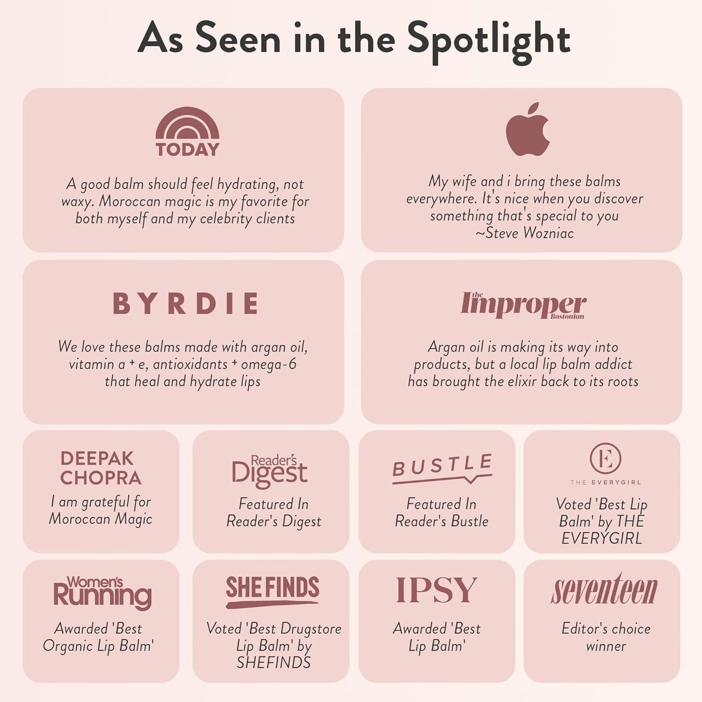 Moroccan Magic Organic Watermelon Lip Balm 3 Pack | Ultra-Hydrating Argan & Essential Oil Lip Moisturizer + Vitamin E | Natural Chapstick for Dry Lips | Smooth, Non-Toxic | Organic Lip Balm