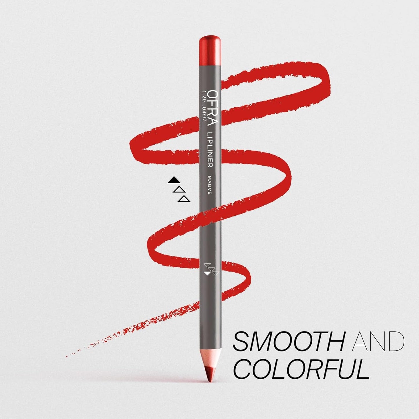 Ofra Lipliner Pencil - Mauve | High-Pigment Lipliner for Defining & Shaping Lips | Smooth, Precise Application | Long-Lasting Wear Lipliners | 0.04oz
