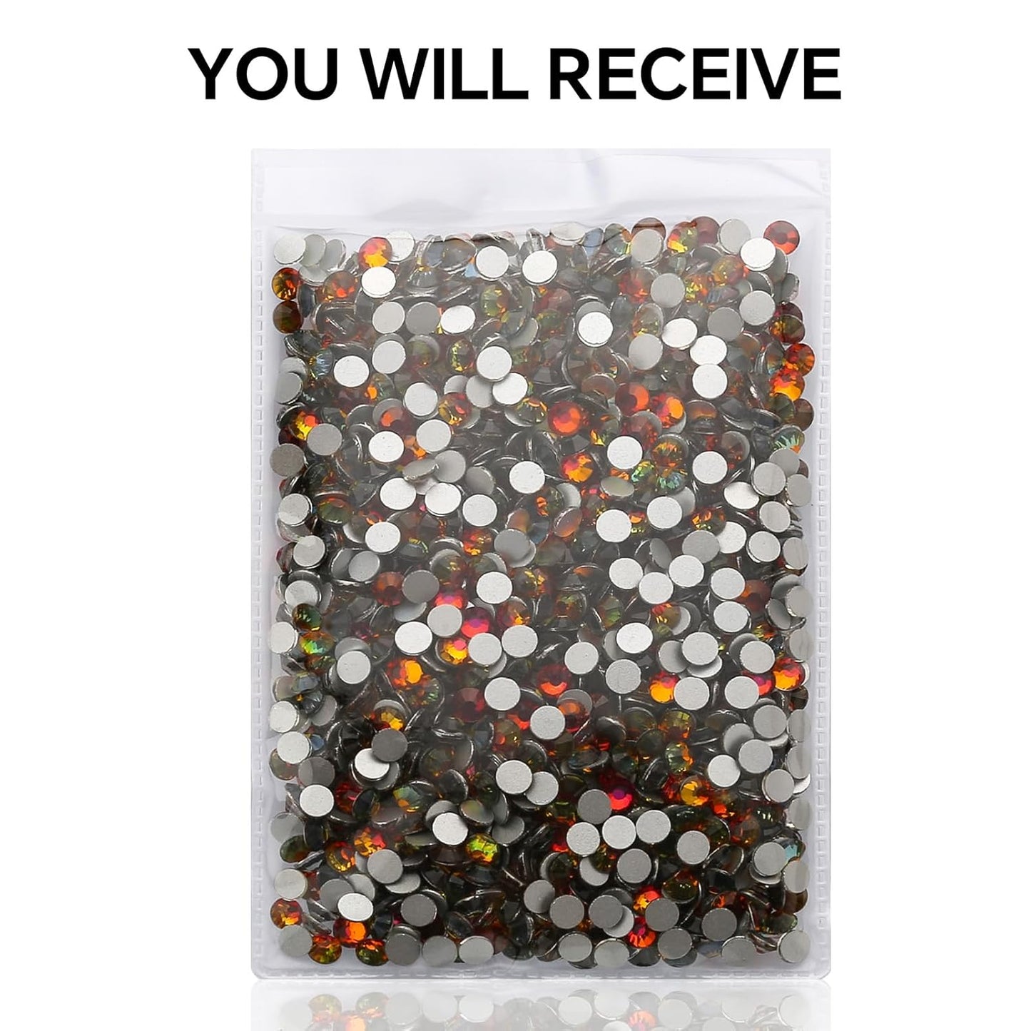 1440Pcs Blaze Crystal Rhinestones,Glass Flatback Rhinestones Gemstones for Nail Face Makeup Art Crafts Clothes Decoration-(SS12,3.0mm,Blaze)