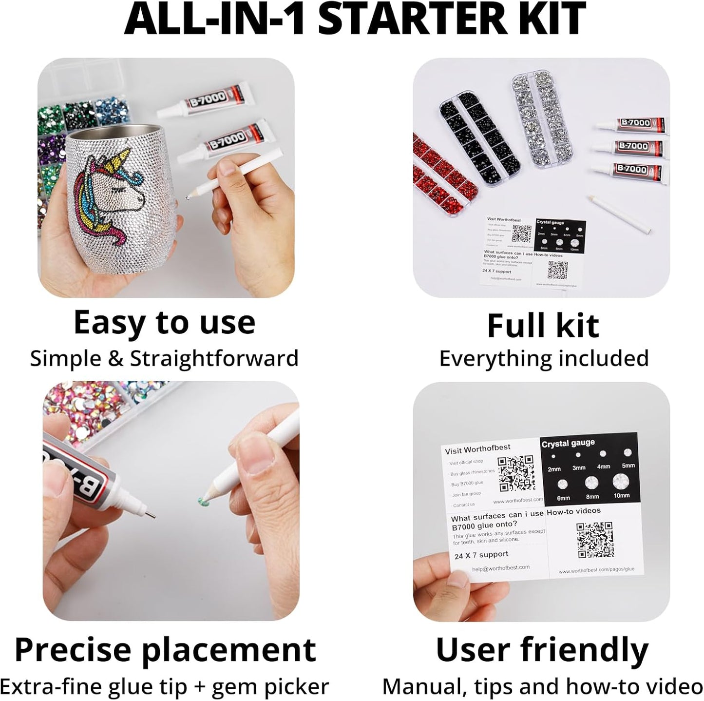 5000Pcs Flatback Pearls for Crafting Bedazzling, White Mix 2/3/4/5/6mm Half Pearl Beads Flat Back for Crafts Clothing Tumbler Shoes Scrapbooking Charms Wedding Gown Glasses Boots with B7000 Glue