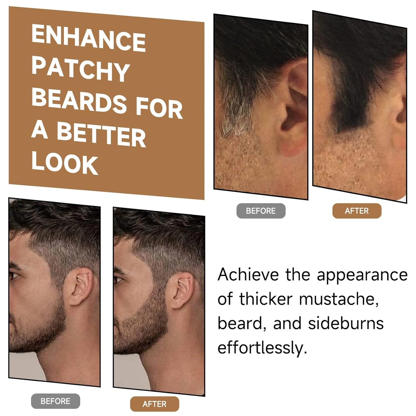 Root Touch Up Powder, Instantly Gray Hair Cover Up, Women Color Root Coverage Shadow Powder for Thinning Grey Hairline, Men Roots Concealer for Hair Loss Beard Line Eyebrow, Light Brown