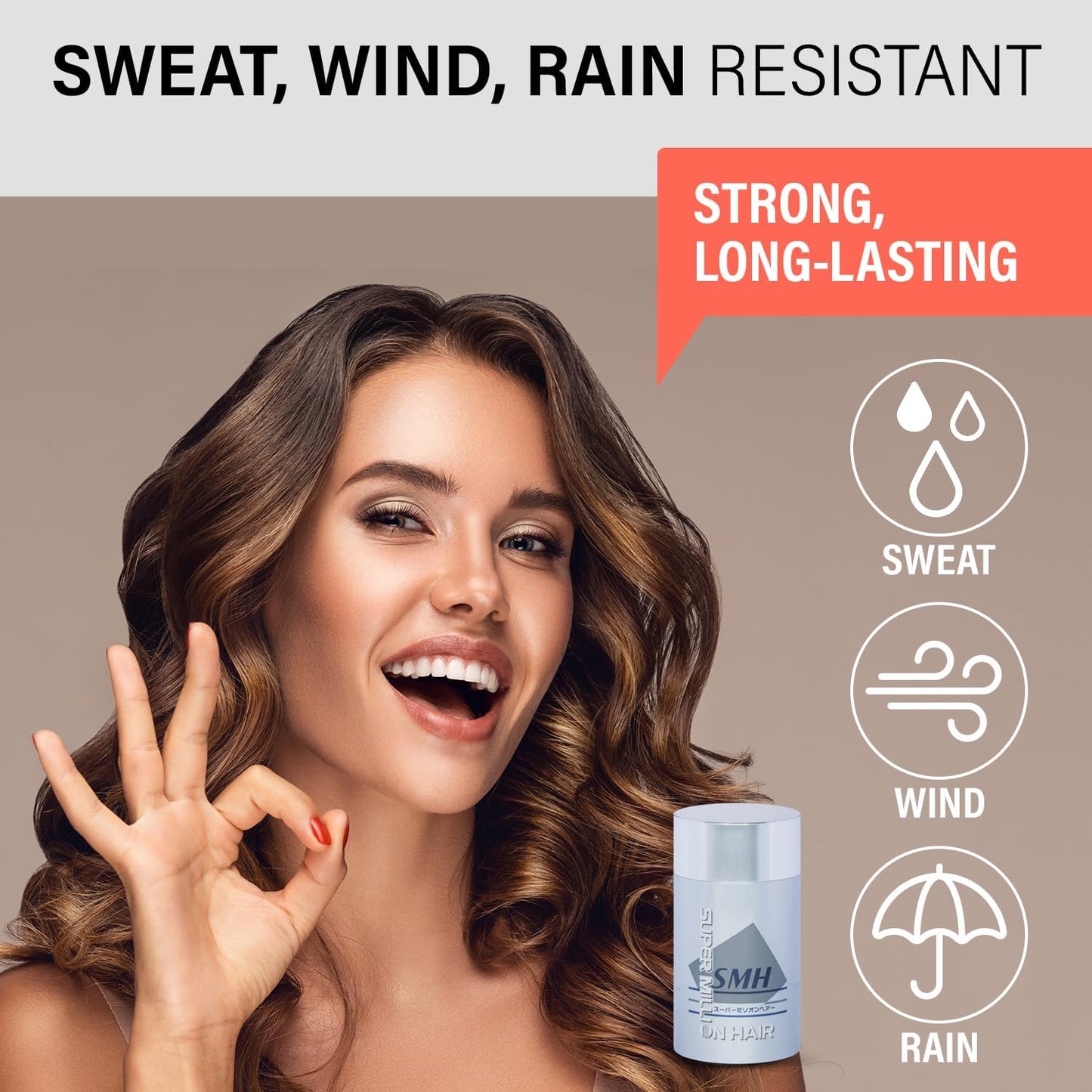 SMH Hair Fibers MADE IN JAPAN – Instantly Conceals Thinning Hair –Long-Lasting – Sweat, Water & Wind Resistant – Hair Loss Solutions For Men & Women (Light Blond, 15g)