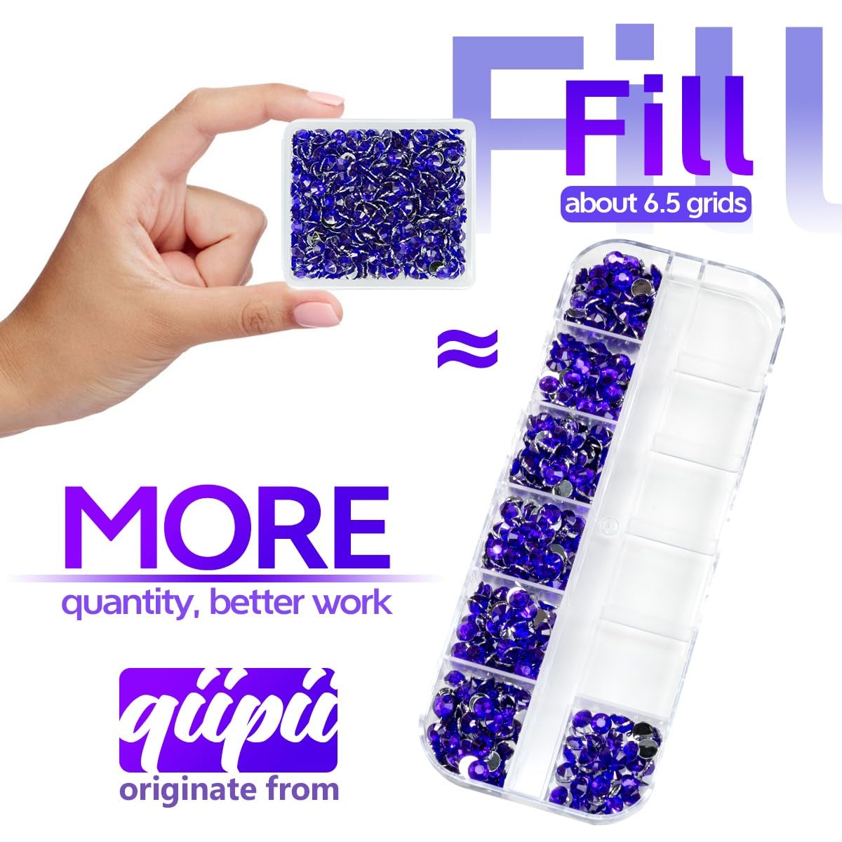 Purple Violet Crystal Resin Rhinestones for Crafting 3mm 4mm 5mm Flatback Stones Non-Hotfix Diamonds Crystals Gems Charms for Nails Face Eyes Makeup Body Tumblers Bottles Crafts Clothes Shoes