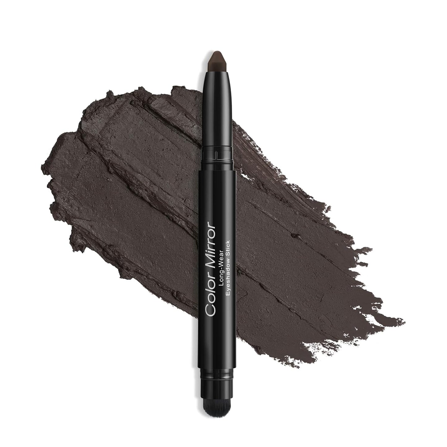 Longwear Cream Eye Shadow Sticks(32 Matte Dark Bronze), Smudge-Proof, Waterproof Eyeshadow,Silky Formula Glitter With Makeup Brush,Dark Brown Eyeshadow Stick
