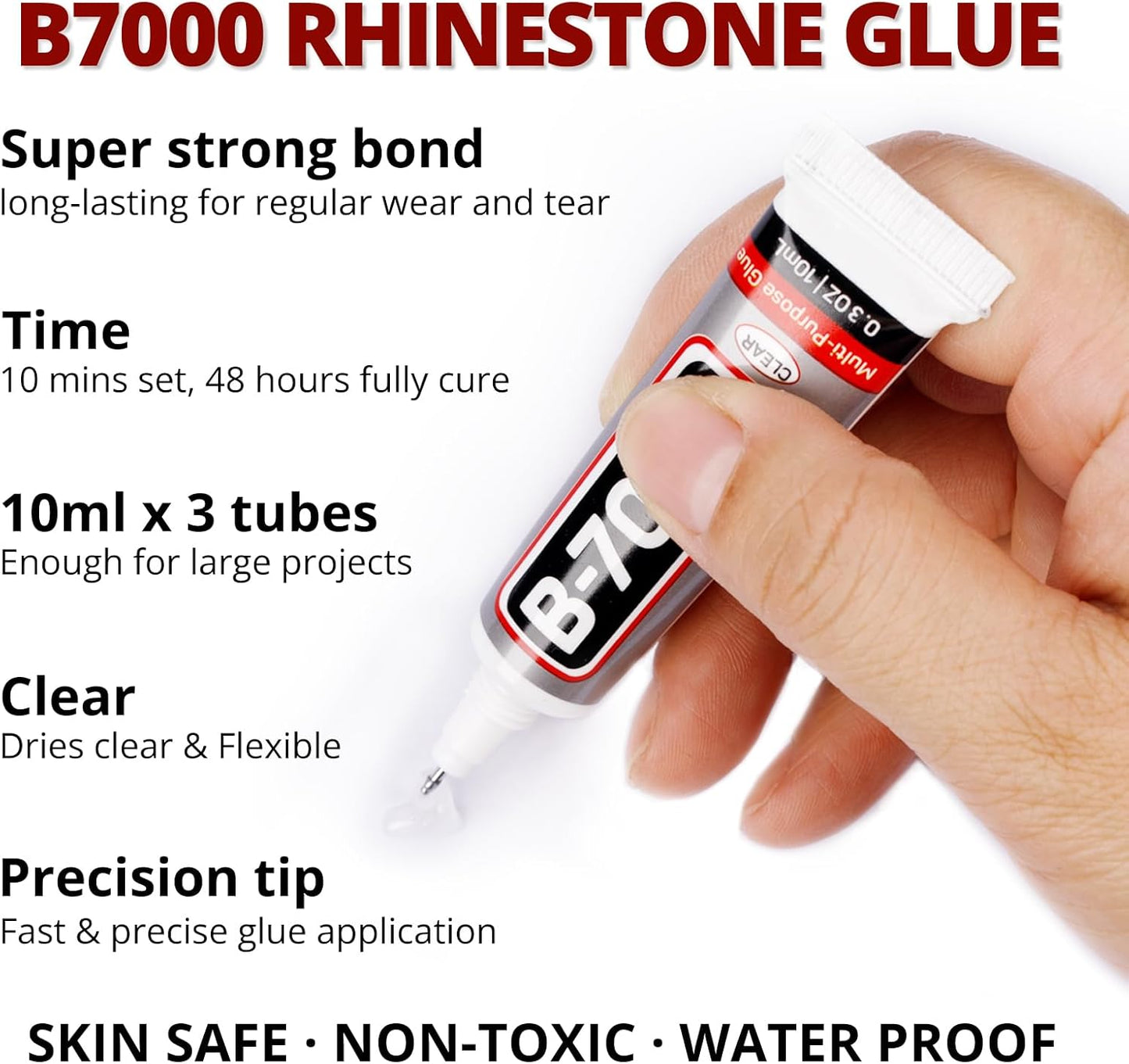 30000Pcs Resin Rhinestones Set for Crafting Bedazzling, Maroon Dark Red Burgundy Flatback Gems Jewels for Crafts Clothes Shoes Fabric Outfit Nails Makeup, Flat Back Crystal 2-6mm with b 7000 Glue