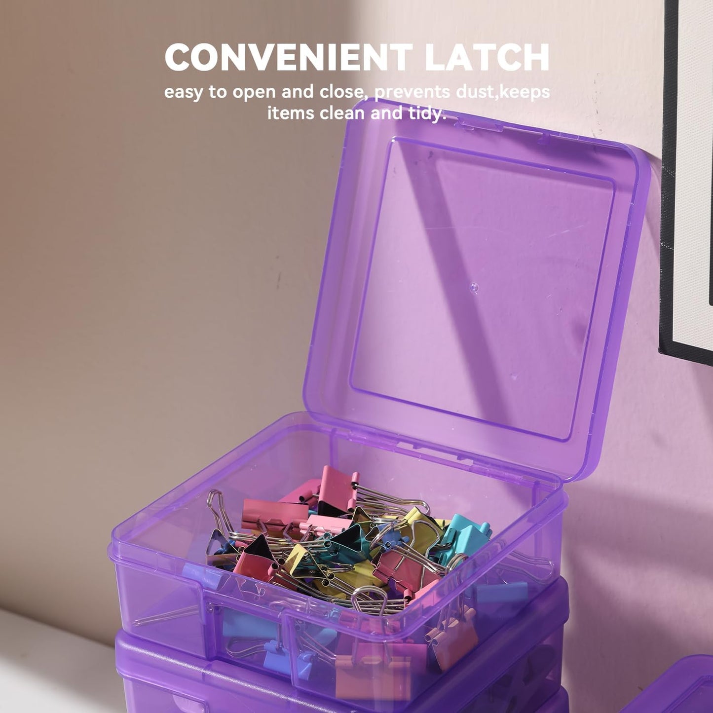 18 Pack Small Plastic Storage Containers Clear Arts & Crafts Storage Boxes & Organizers Stackable Small Containers With Lids For Organizin (Set 6)