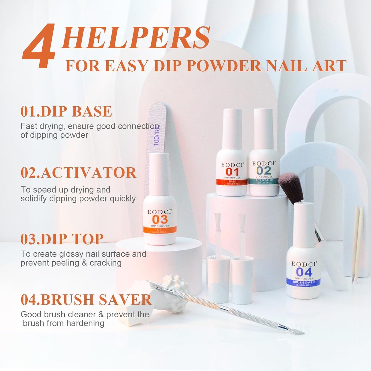 Dip Powder Nail Kit Starter, 30 Colors Dip Nails Green Red Black Brown Glitter, Bright Color Acrylic Dipping Powder Liquid Set with Base/Top Coat Activator Brush Saver for Manicure DIY Gift