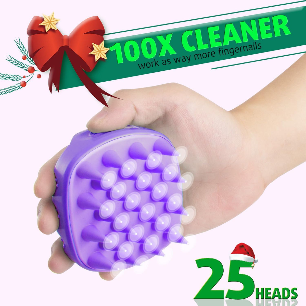 Cbiumpro 2-Pack Scalp Massager Shampoo Brush, Ultra Soft Silicone Scalp Scrubber Exfoliator Brush for Hair Growth & Dandruff Removal - 100% Fit All Hair Types