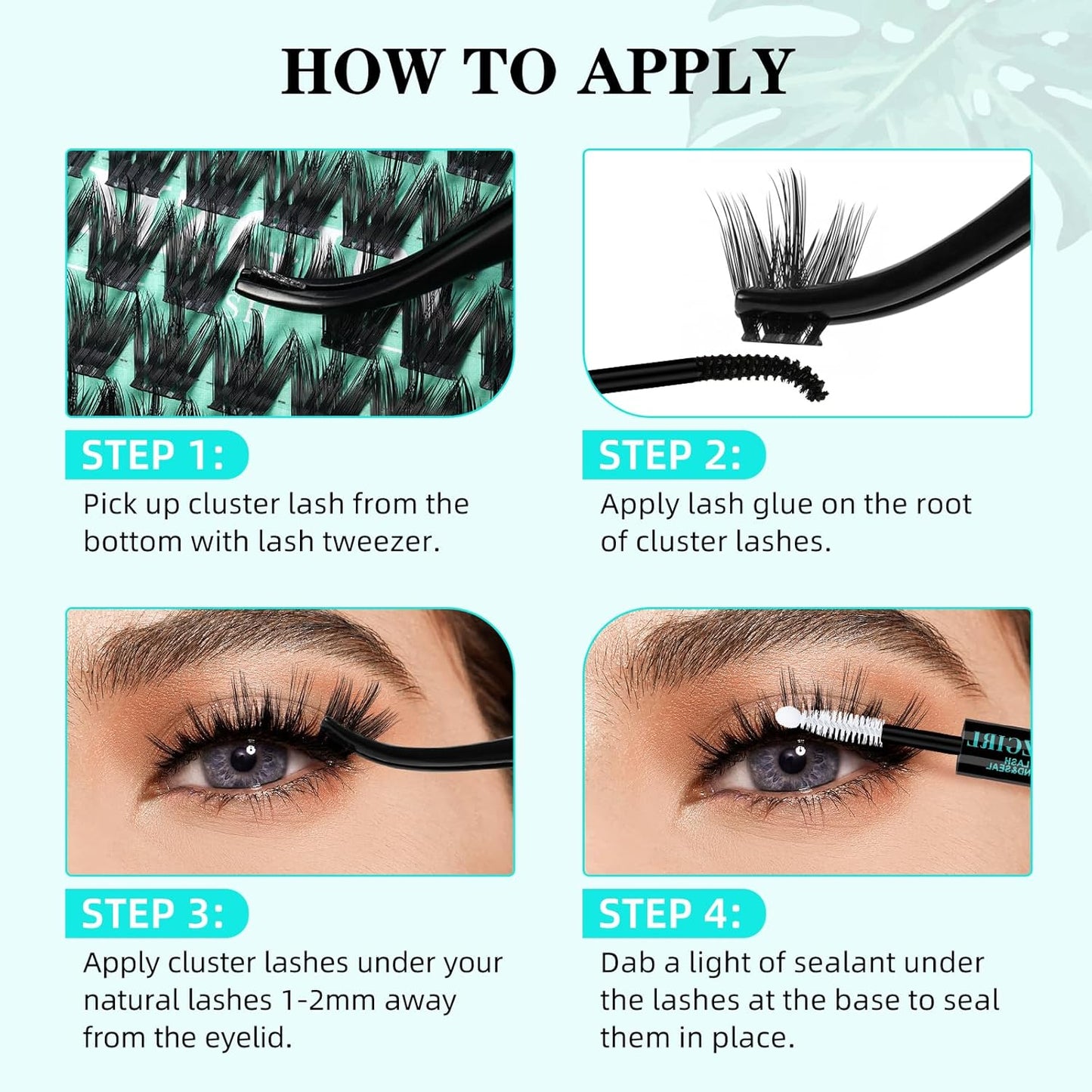 Lash Clusters Wet Look 168Pcs Eyelash Cluster Ultra-Thin Lash Band Eyelashes Extensions Spiky Anime Wide Span Lashes(Orchid,C-16mm)