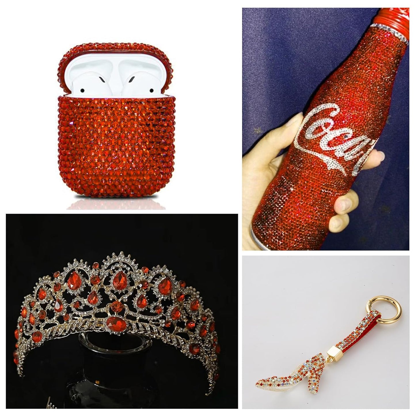 1440Pcs Blaze Crystal Rhinestones,Glass Flatback Rhinestones Gemstones for Nail Face Makeup Art Crafts Clothes Decoration -(SS20,4.8mm,Blaze)